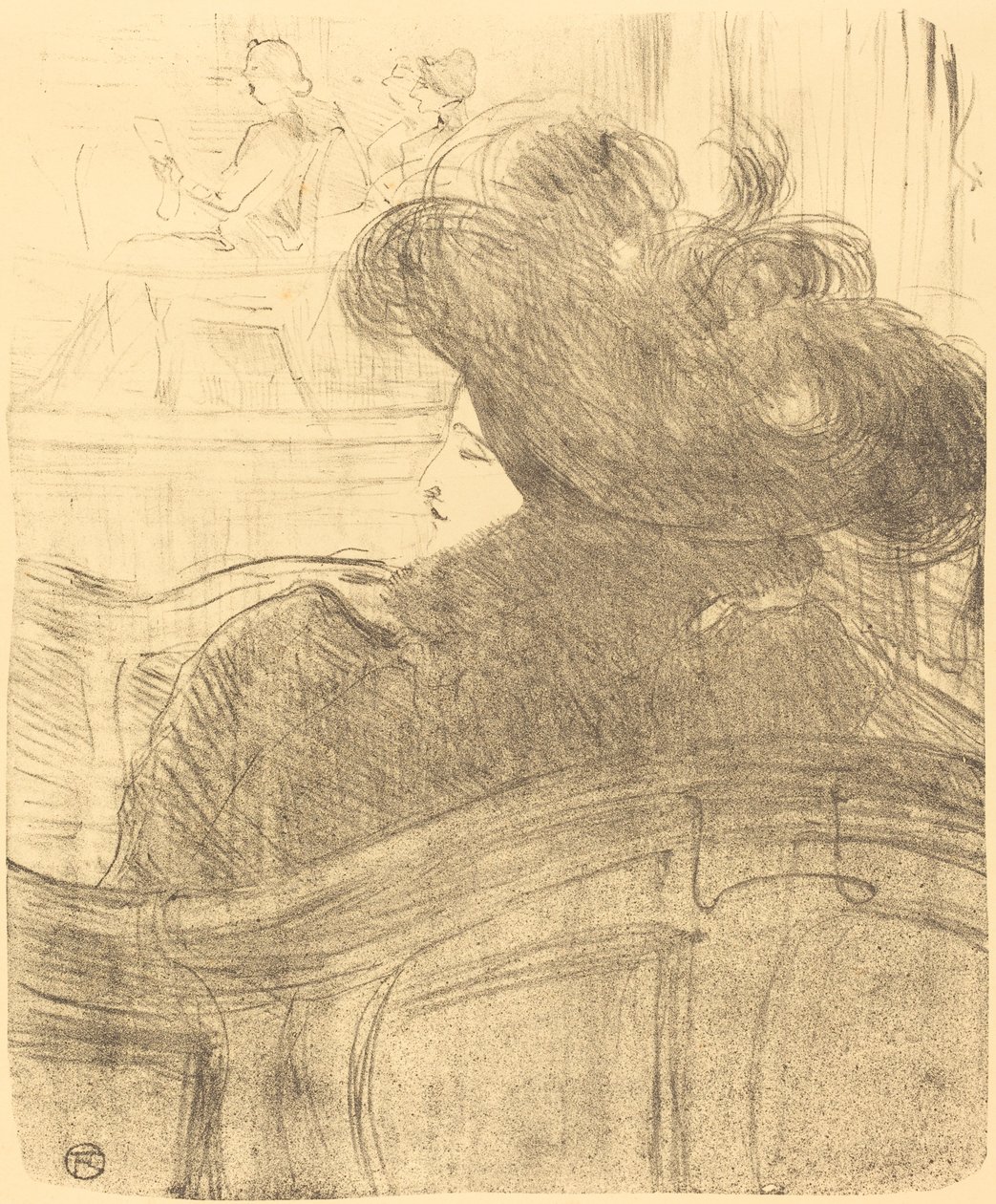 Cléo de Mérode door Henri de Toulouse Lautrec
