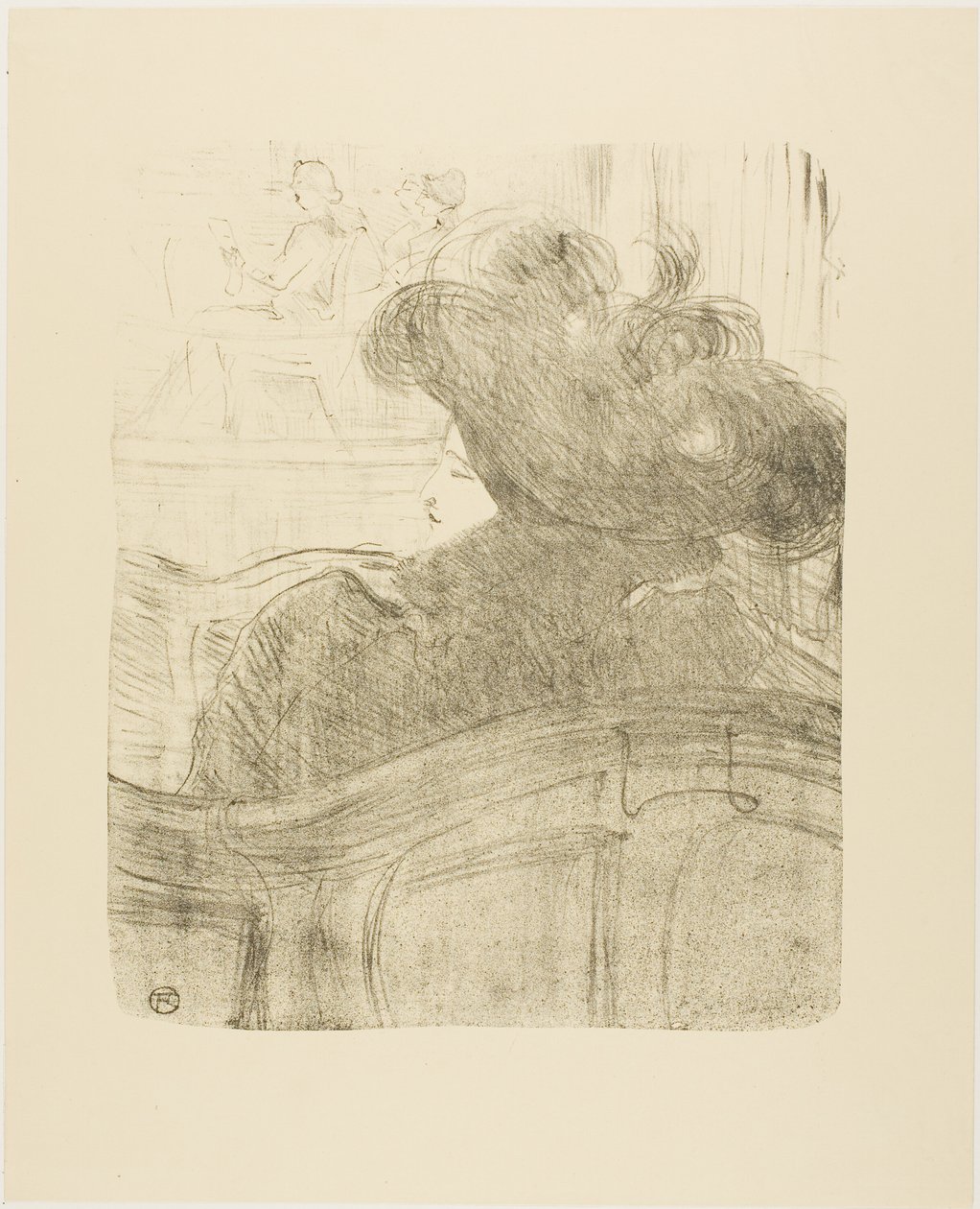 Cléo de Mérode, uit Treize Lithographies door Henri de Toulouse Lautrec