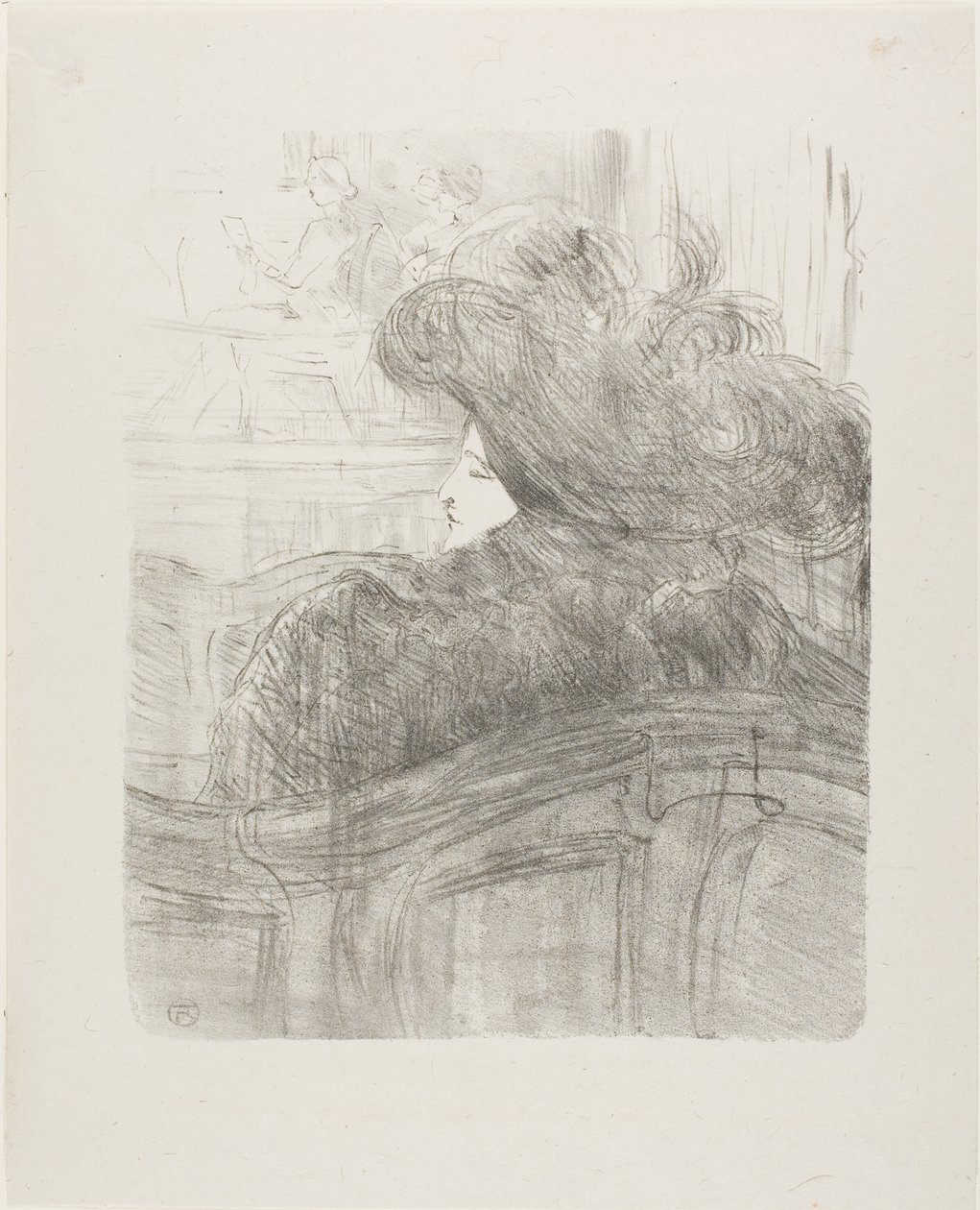 Cléo de Mérode, uit Treize Lithographies door Henri de Toulouse Lautrec