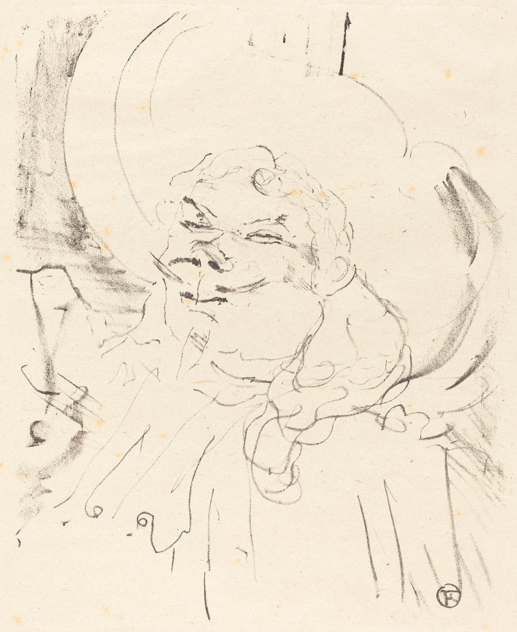 Coquelin de Oudere door Henri de Toulouse Lautrec