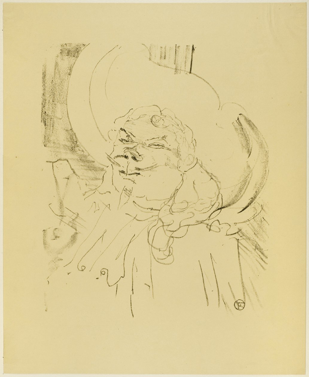 Coquelin de Oudere, uit Treize Lithographies door Henri de Toulouse Lautrec