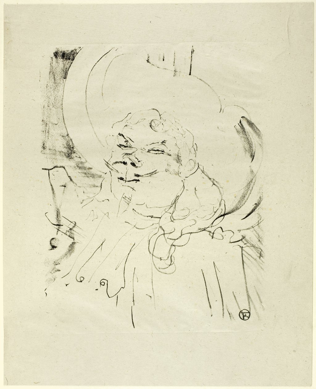 Coquelin de Oudere, uit Treize Lithographies door Henri de Toulouse Lautrec