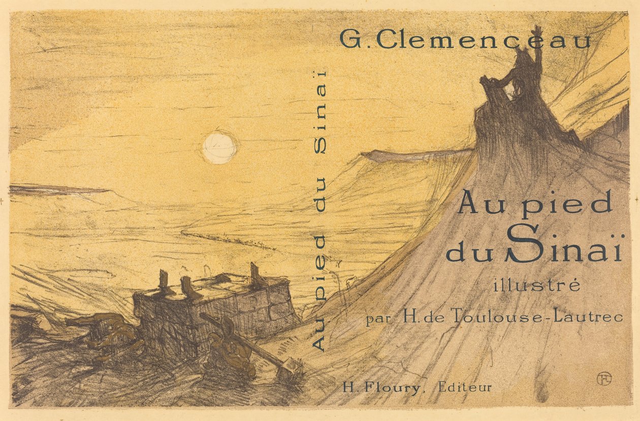 Omslag voor "Au pied du Sinaï" door Henri de Toulouse Lautrec