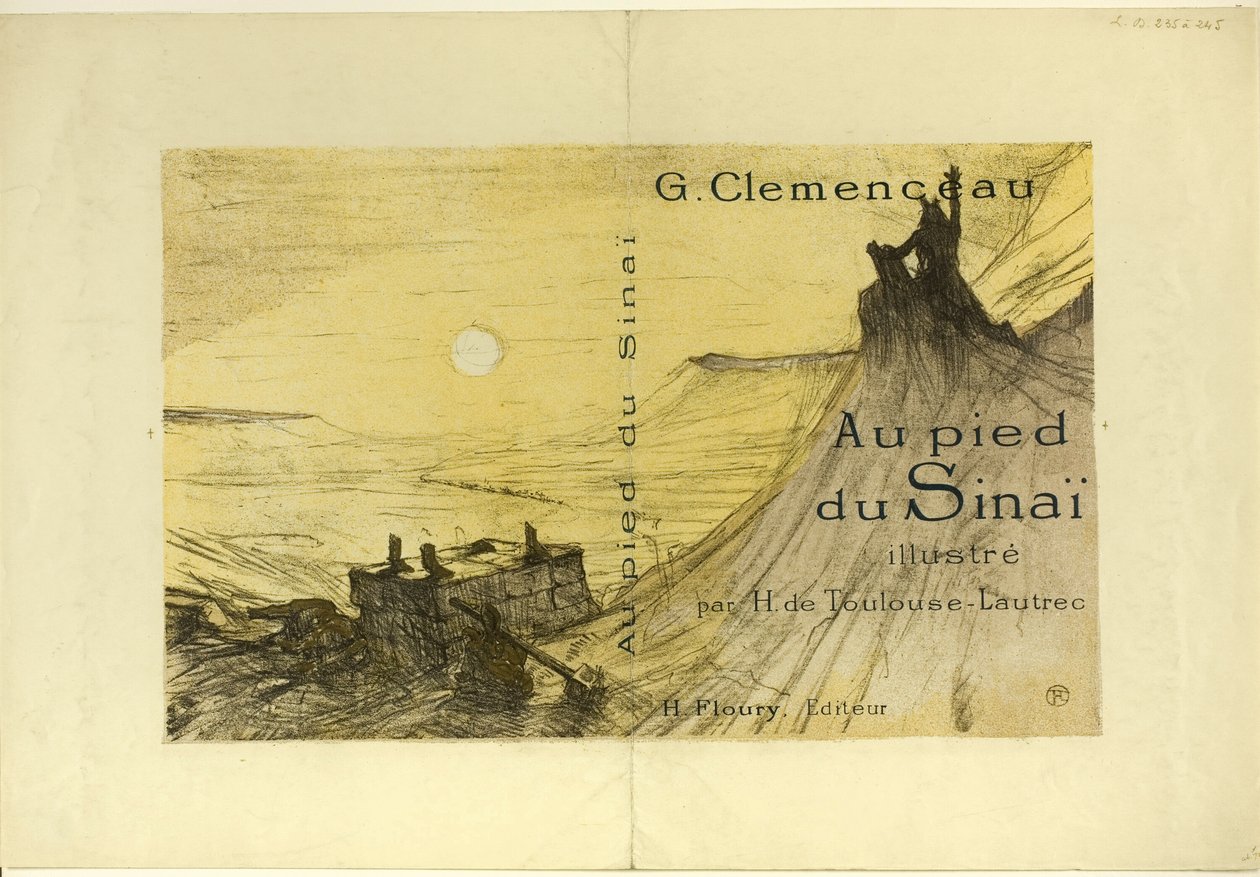 Omslag voor Au pied du Sinaï door Henri de Toulouse Lautrec