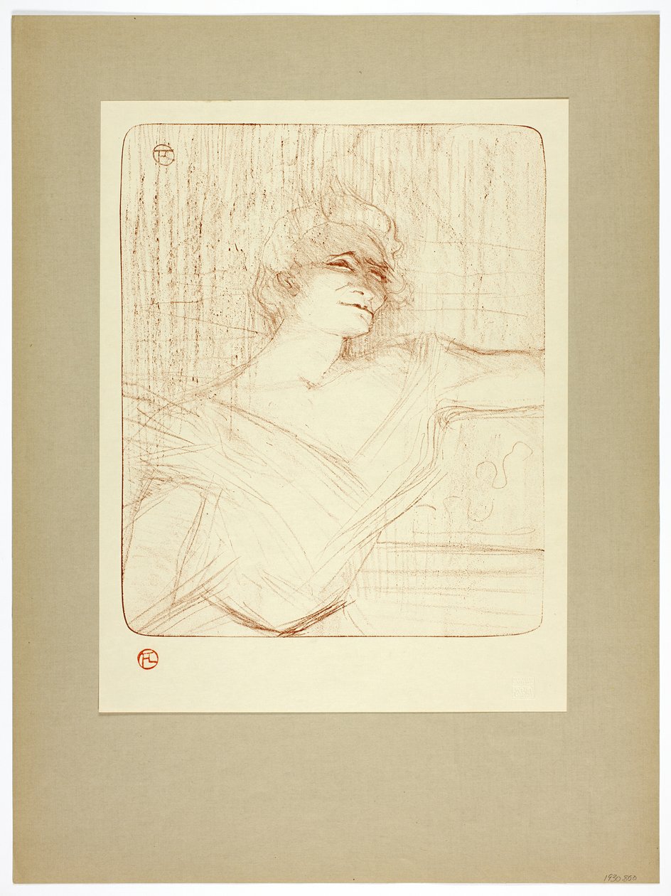 Dans la glu, plaat twee uit Yvette Guilbert door Henri de Toulouse Lautrec