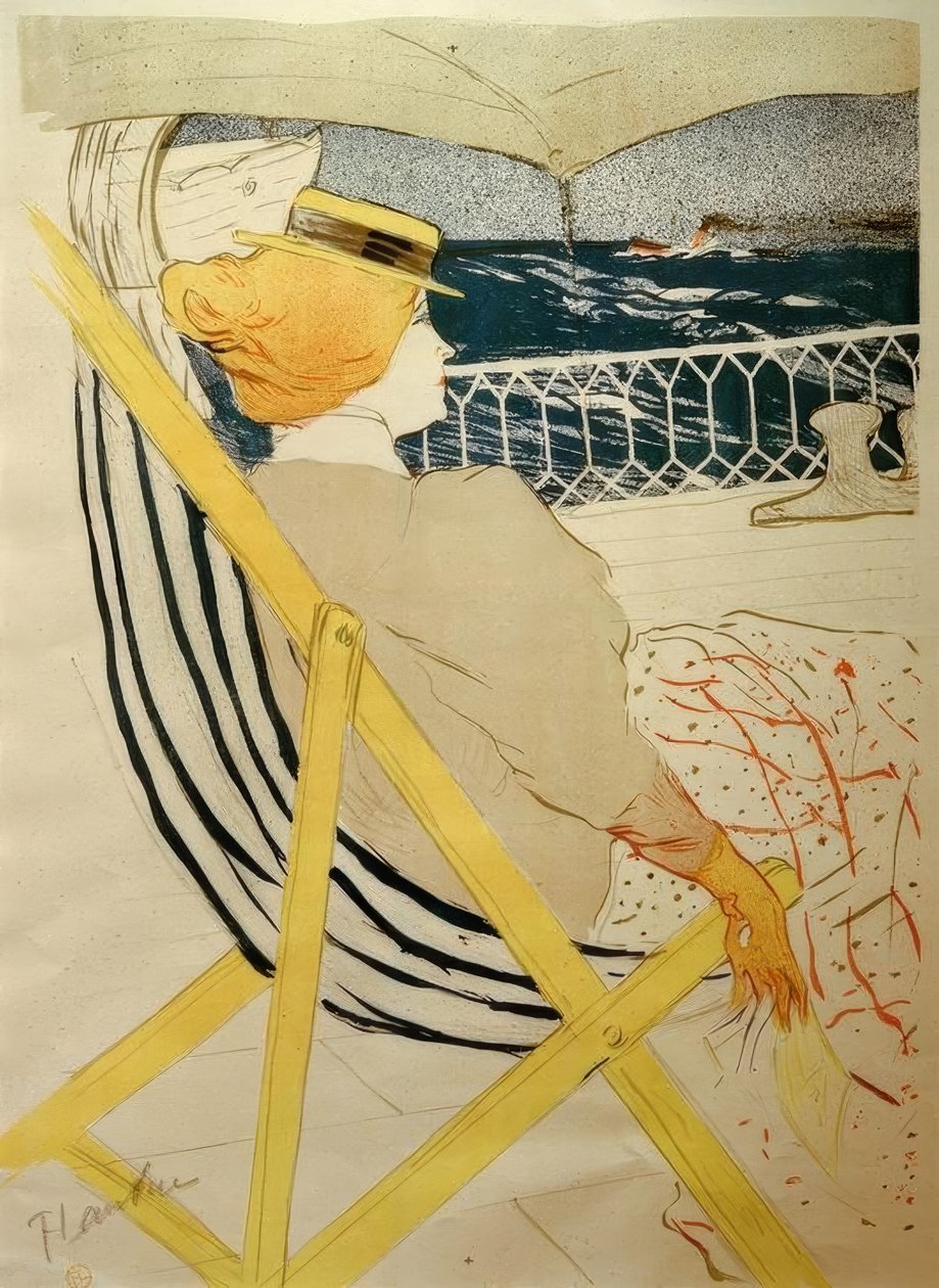De reiziger van hut 54 door Henri de Toulouse Lautrec