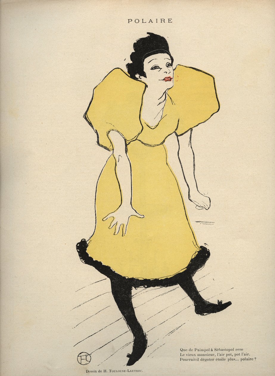 Tekening door Henri de Toulouse Lautrec die 