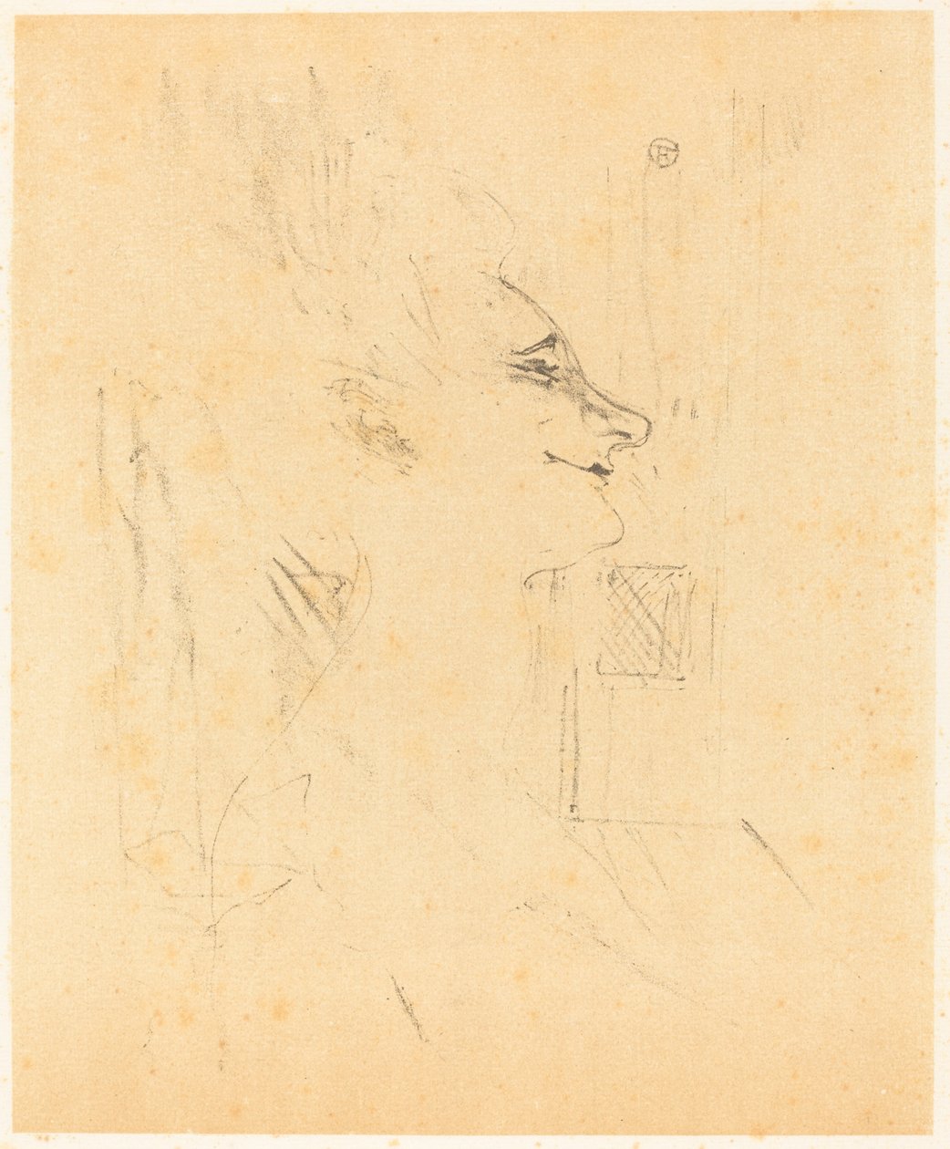 Dronkaard door Henri de Toulouse Lautrec