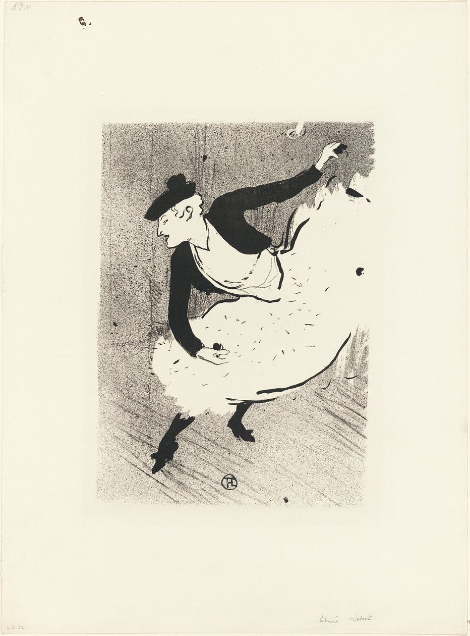 Edmée Lescot, van Le Café-Concert door Henri de Toulouse Lautrec