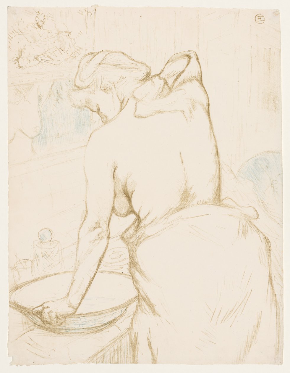 Elles: De Toilet door Henri de Toulouse Lautrec
