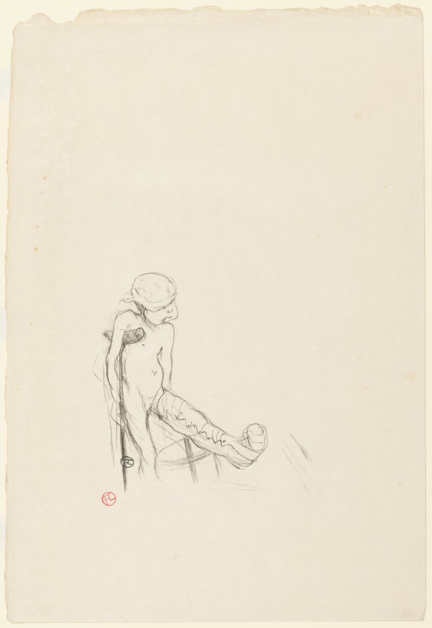 Eros Geweend door Henri de Toulouse-Lautrec
