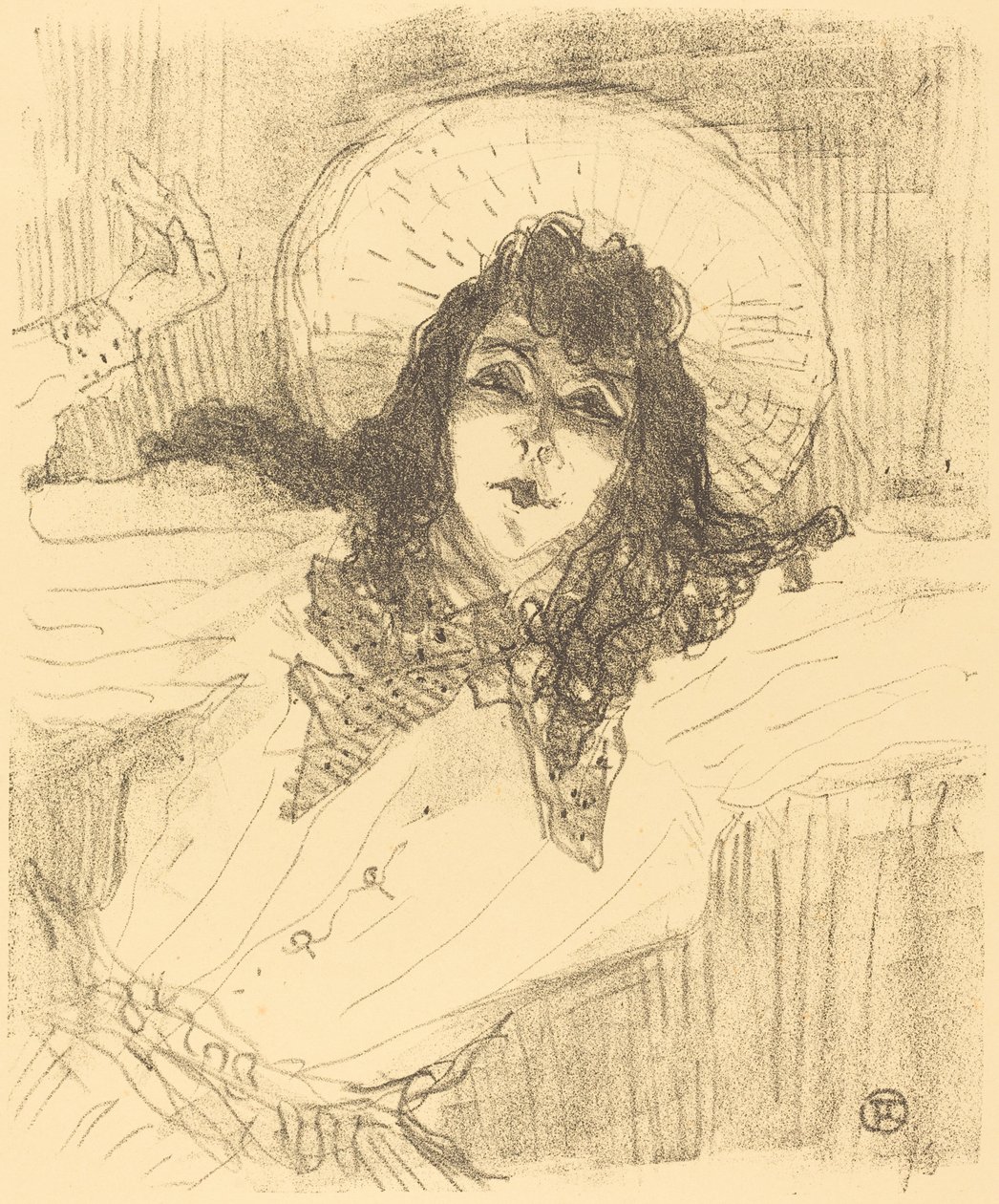 Eva Lavallière door Henri de Toulouse Lautrec