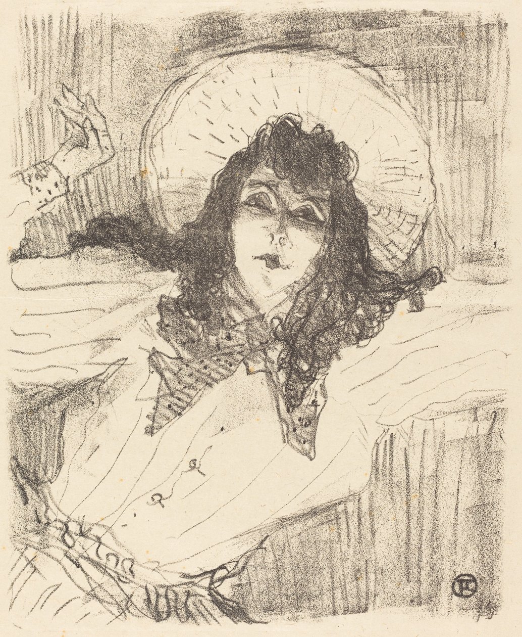 Eva Lavallière door Henri de Toulouse Lautrec
