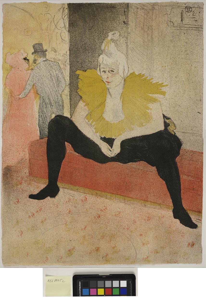 Vrouw met dienblad, Ontbijt, Madame Baron en Mademoiselle Popo door Henri de Toulouse Lautrec
