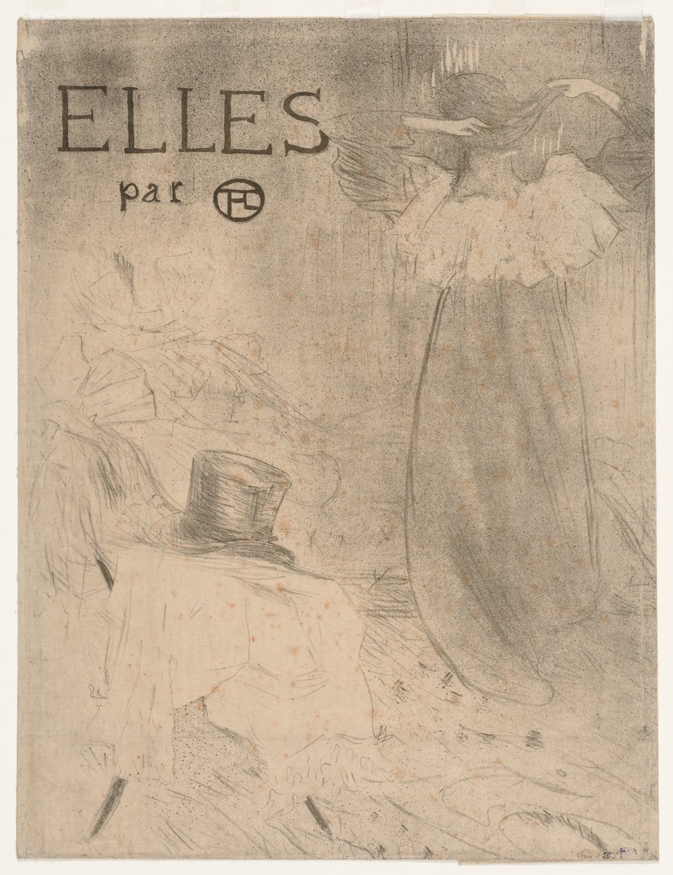 Map voor frontispice van Elles door Henri de Toulouse Lautrec