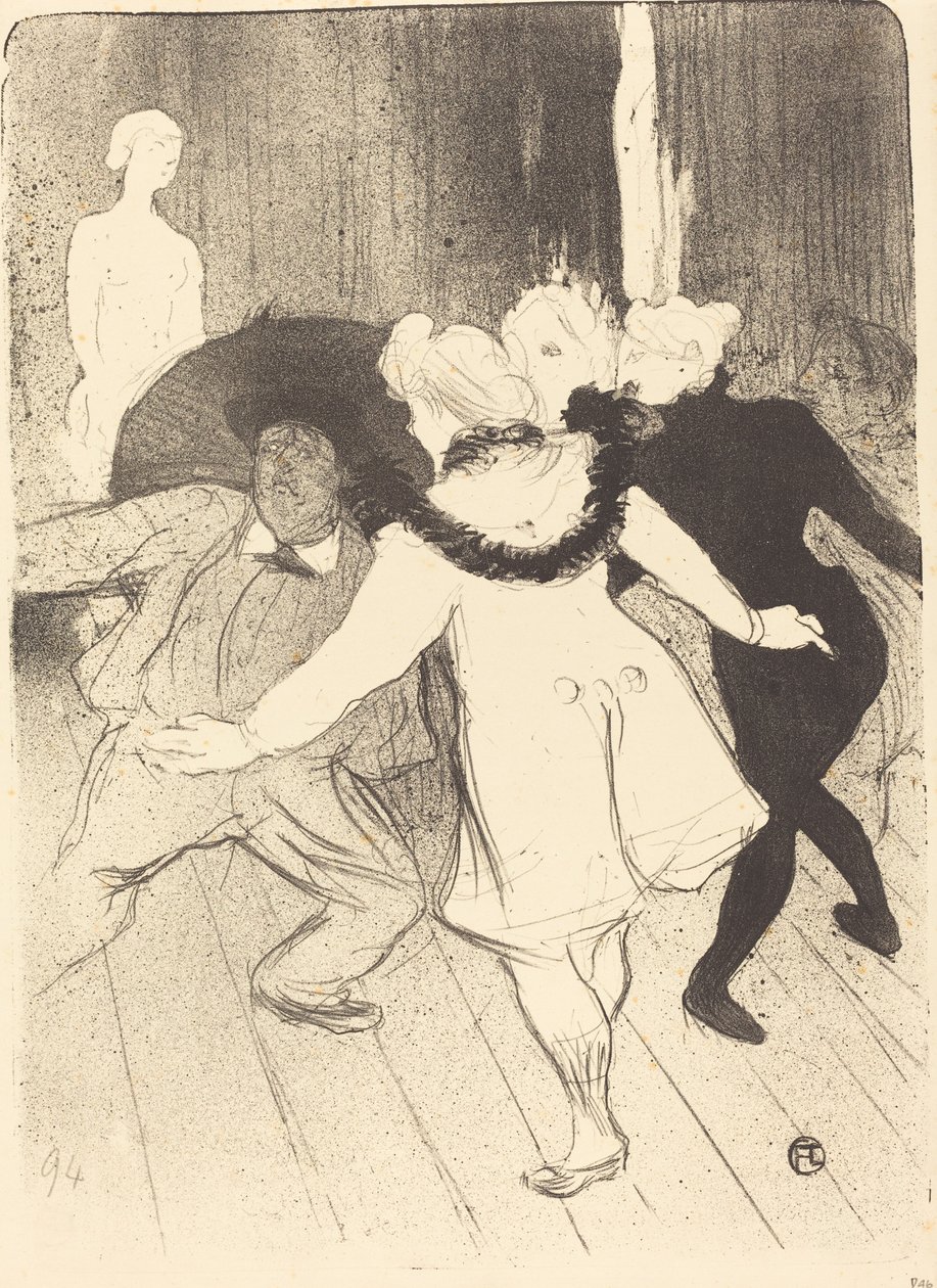 Folies-Bergère: De censuren van M. Prudhomme door Henri de Toulouse Lautrec