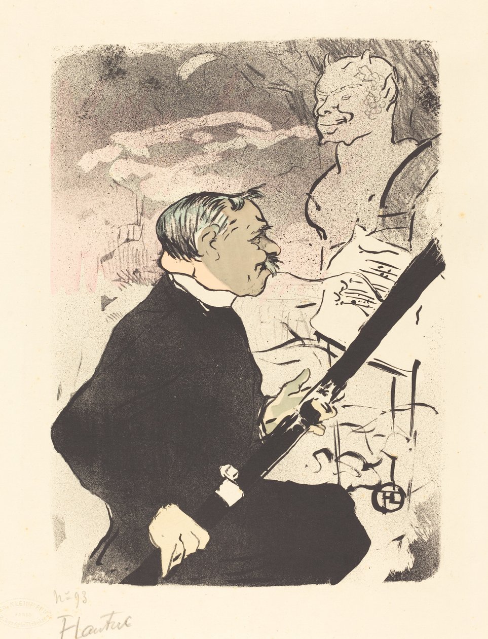 Voor jou!..., 1893 door Henri de Toulouse Lautrec