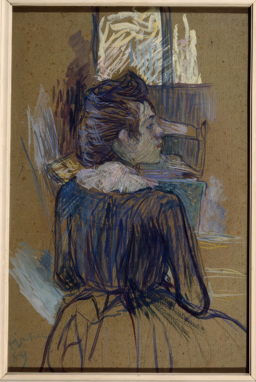 Vrouw bij het Raam door Henri de Toulouse Lautrec
