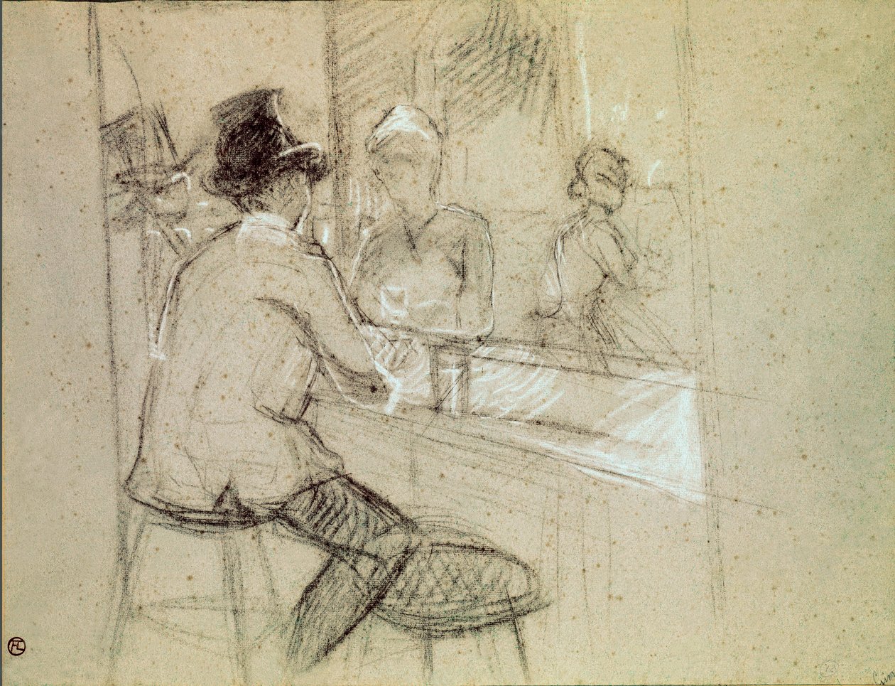 Gin cocktails door Henri de Toulouse Lautrec