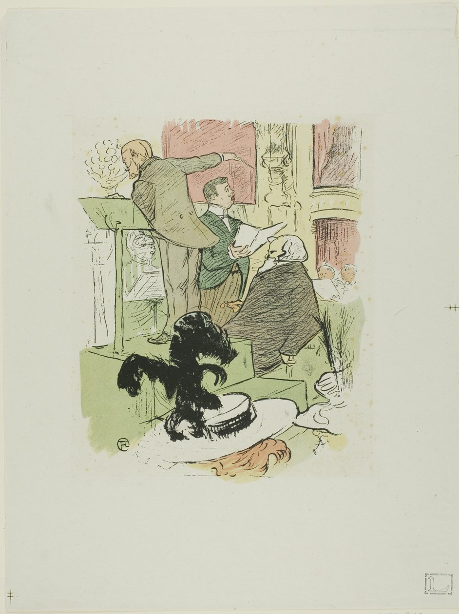 Grote Opera Concerten: Ambroise Thomas woont een repetitie bij van Françoise de Rimini door Henri de Toulouse Lautrec