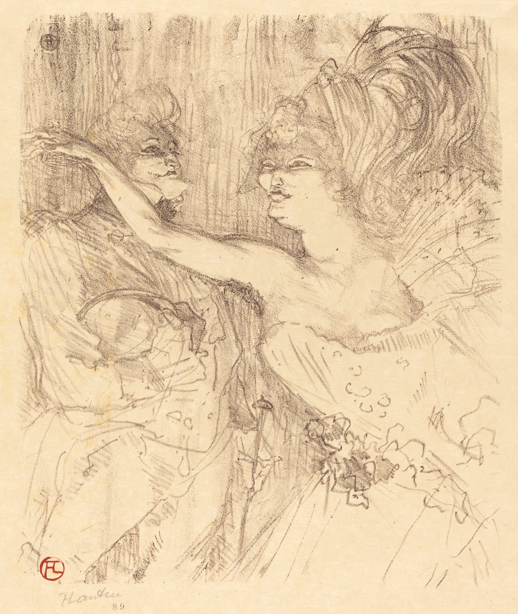 Guy en Mealy in "Paris qui marche" door Henri de Toulouse Lautrec