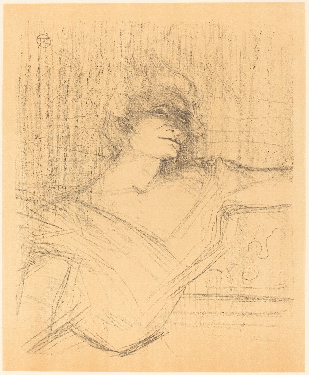In "La glu" door Henri de Toulouse Lautrec