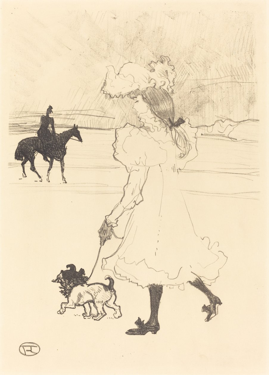 In het bos, 1899 door Henri de Toulouse Lautrec
