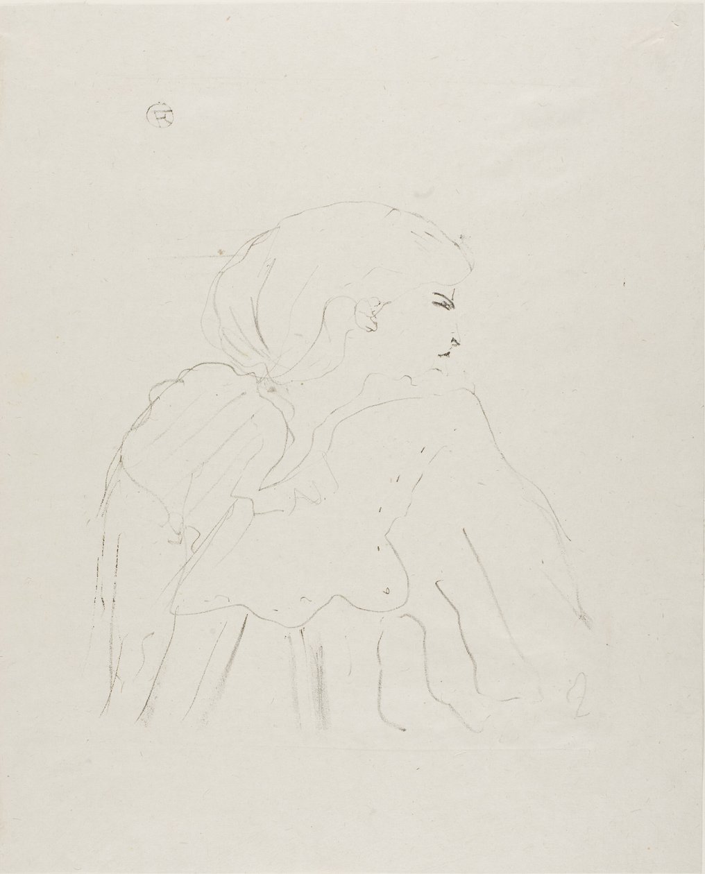 Jane Hading, van Treize Lithografieën door Henri de Toulouse Lautrec