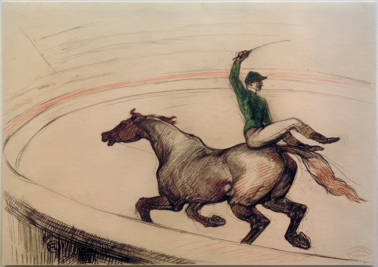 Jockey door Henri de Toulouse Lautrec
