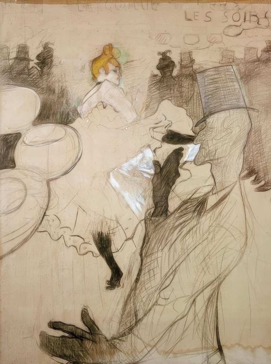 La Goulue en Valentin le Désossé door Henri de Toulouse Lautrec