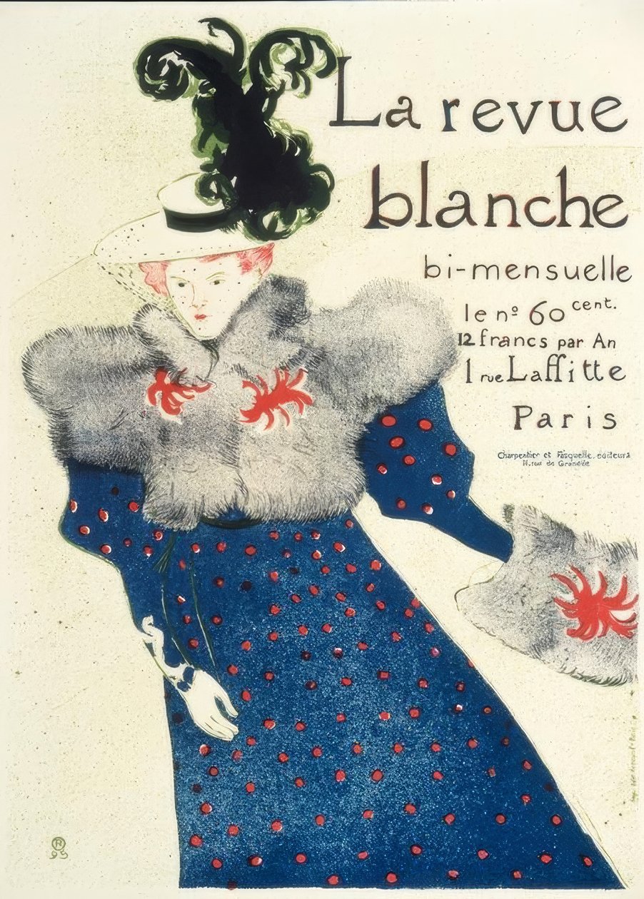 La Revue Blanche door Henri de Toulouse-Lautrec