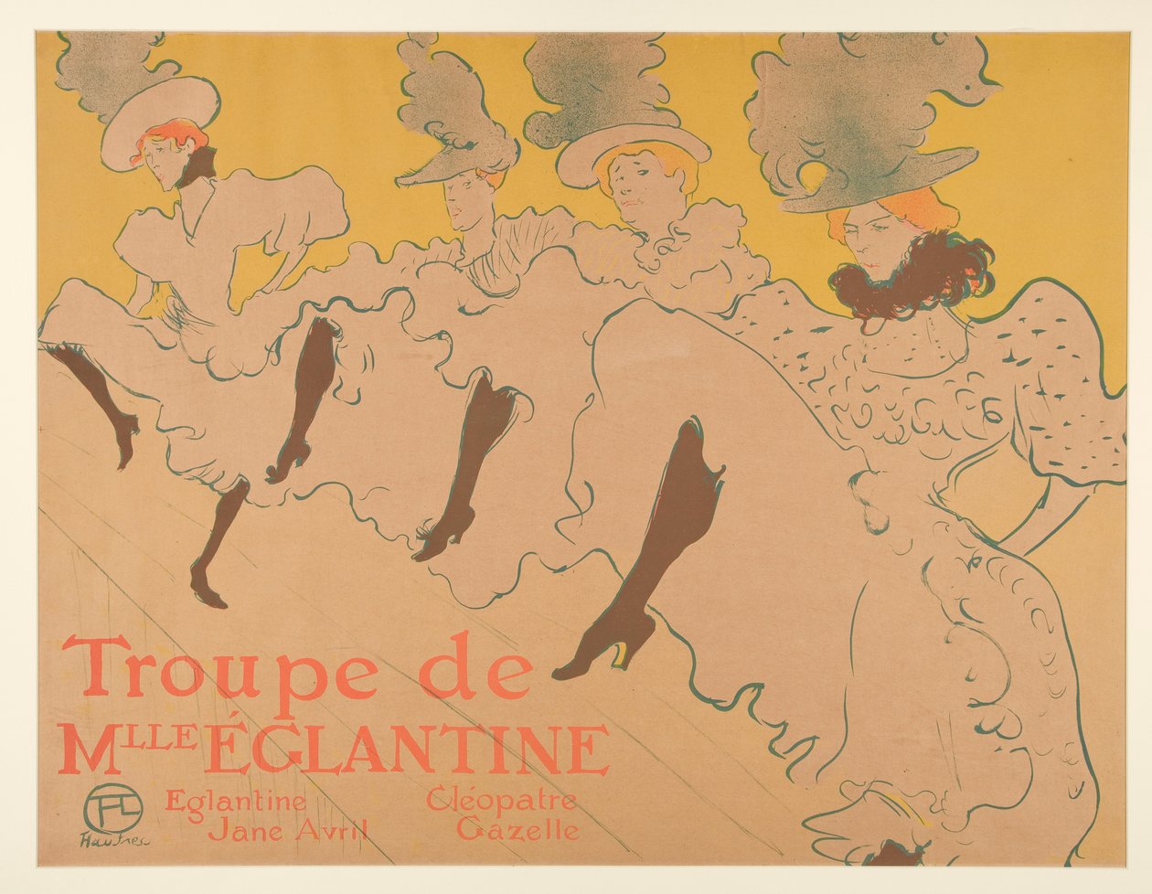 De Troupe van Juffrouw Eglantine door Henri de Toulouse Lautrec