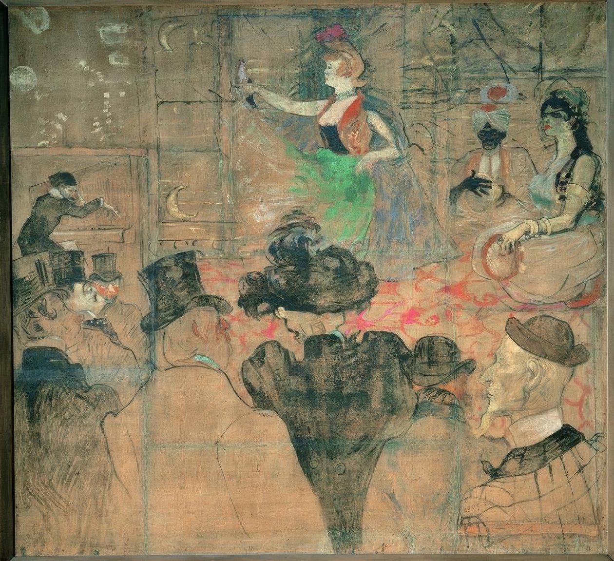 De Moorse dans, of De Almées door Henri de Toulouse Lautrec