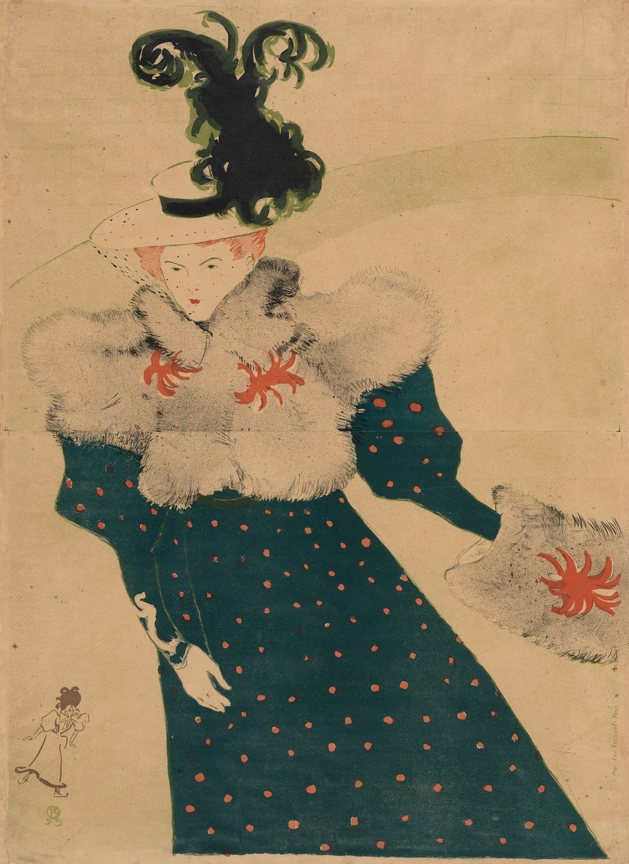 La revue blanche door Henri de Toulouse Lautrec