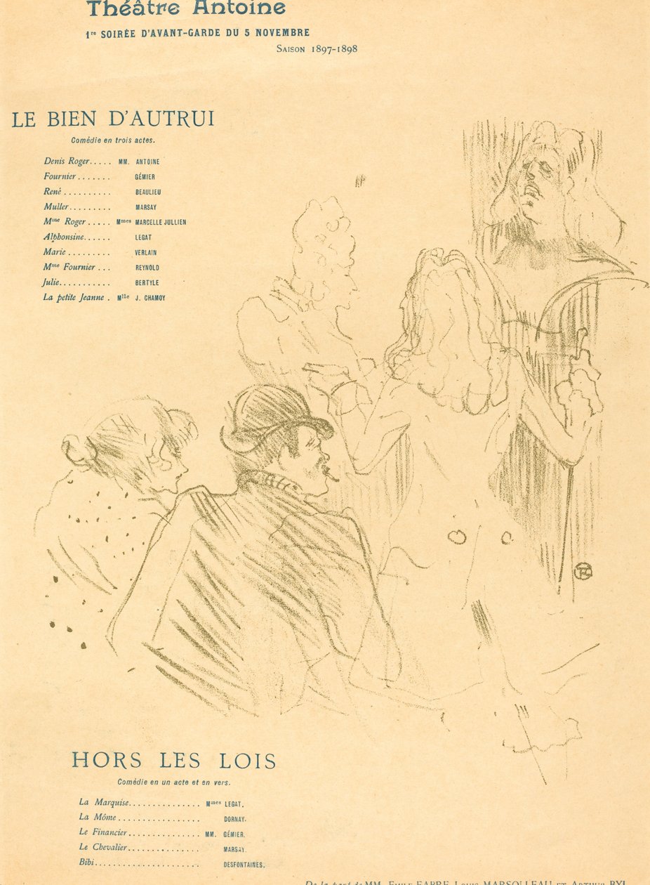 Het Goed van een Ander; Buiten de Wetten door Henri de Toulouse Lautrec