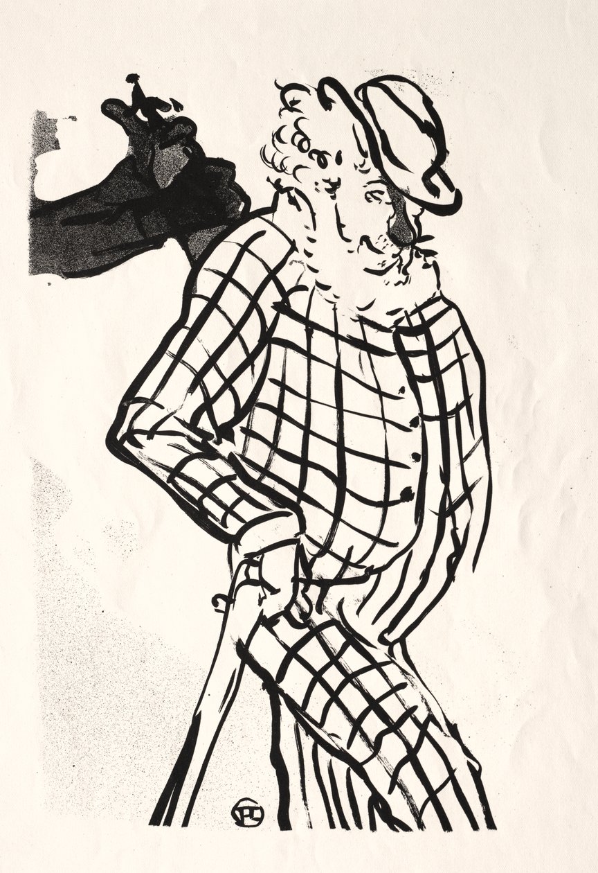 Het Café-concert: Amerikaanse zanger door Henri de Toulouse Lautrec