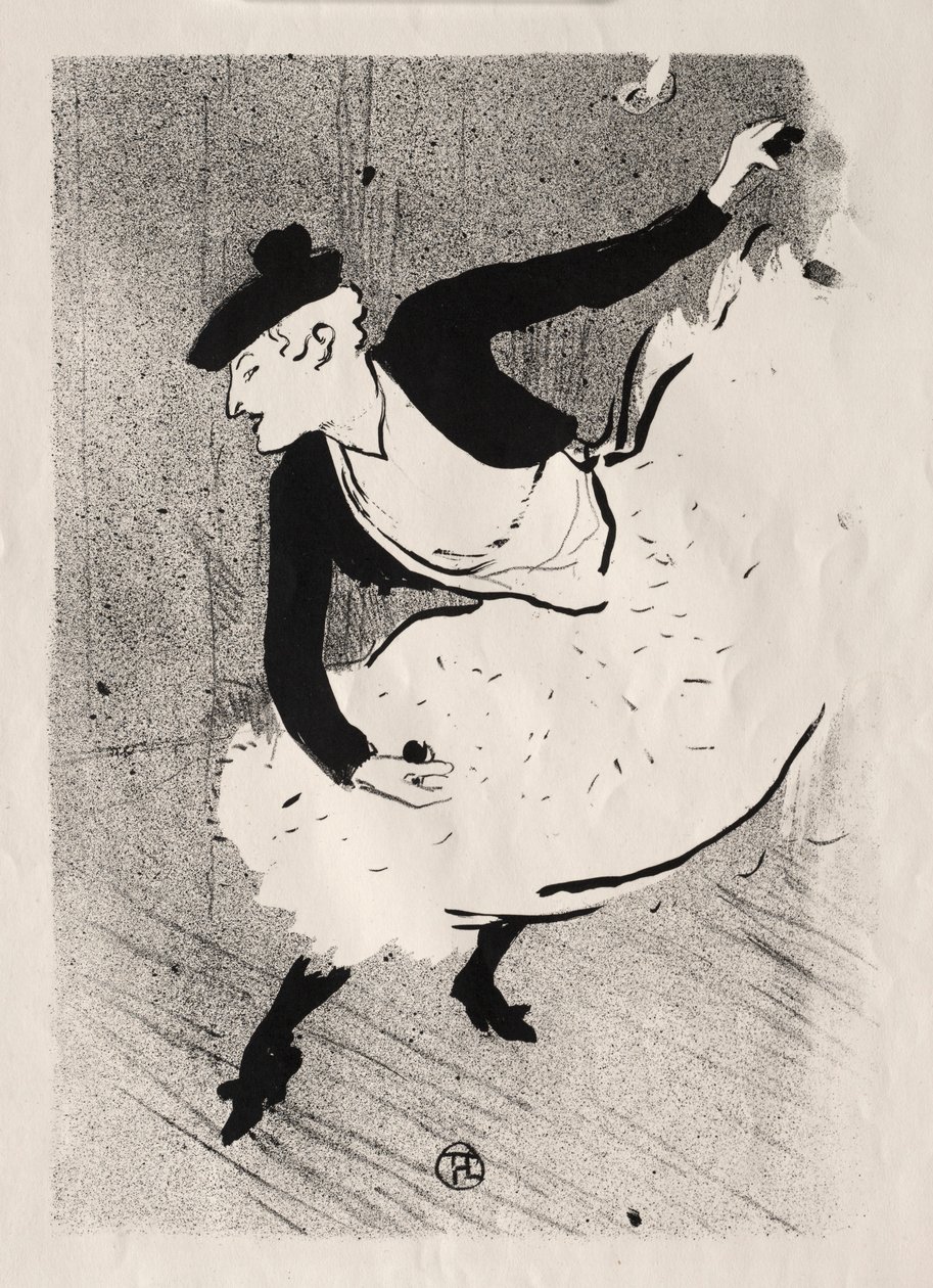 Het Café-concert: Edmée Lescot, 1893 door Henri de Toulouse Lautrec
