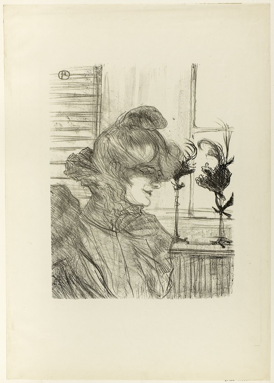Le Margoin (Mademoiselle Louise Blouet) door Henri de Toulouse Lautrec
