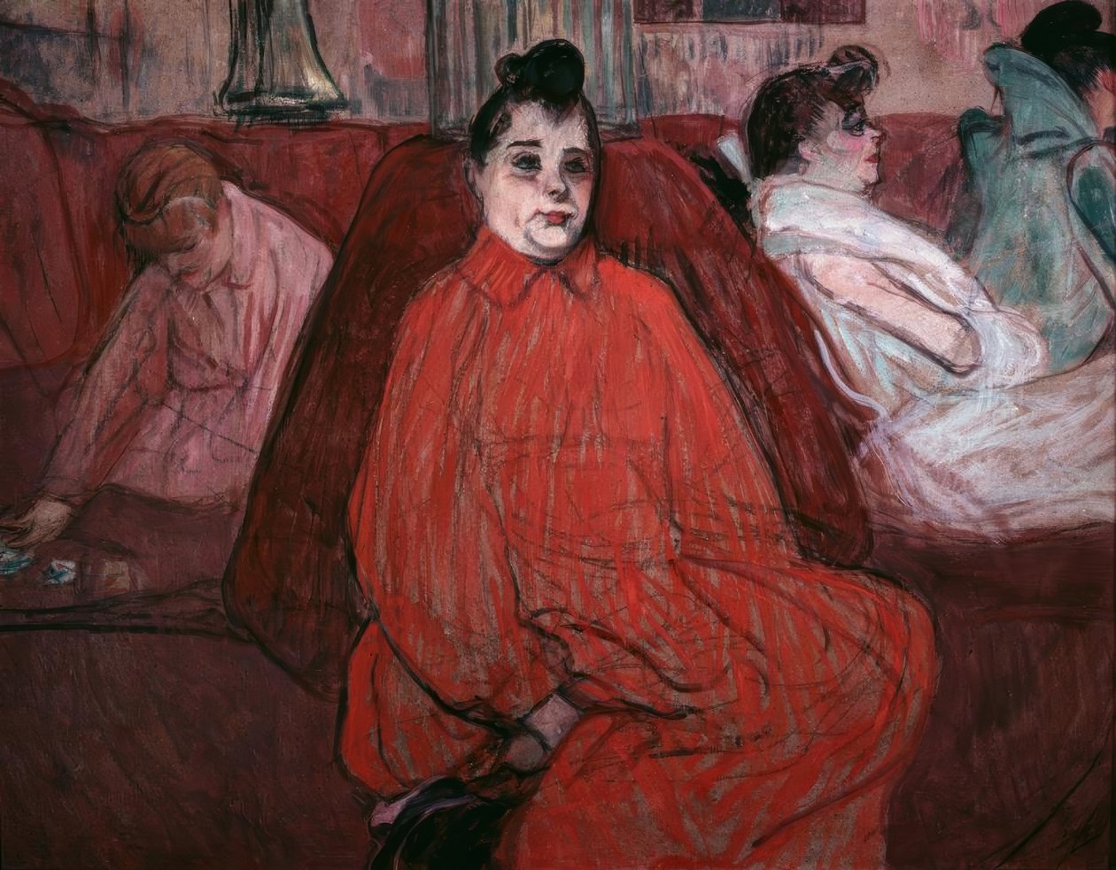 De divan (De canapé) door Henri de Toulouse Lautrec