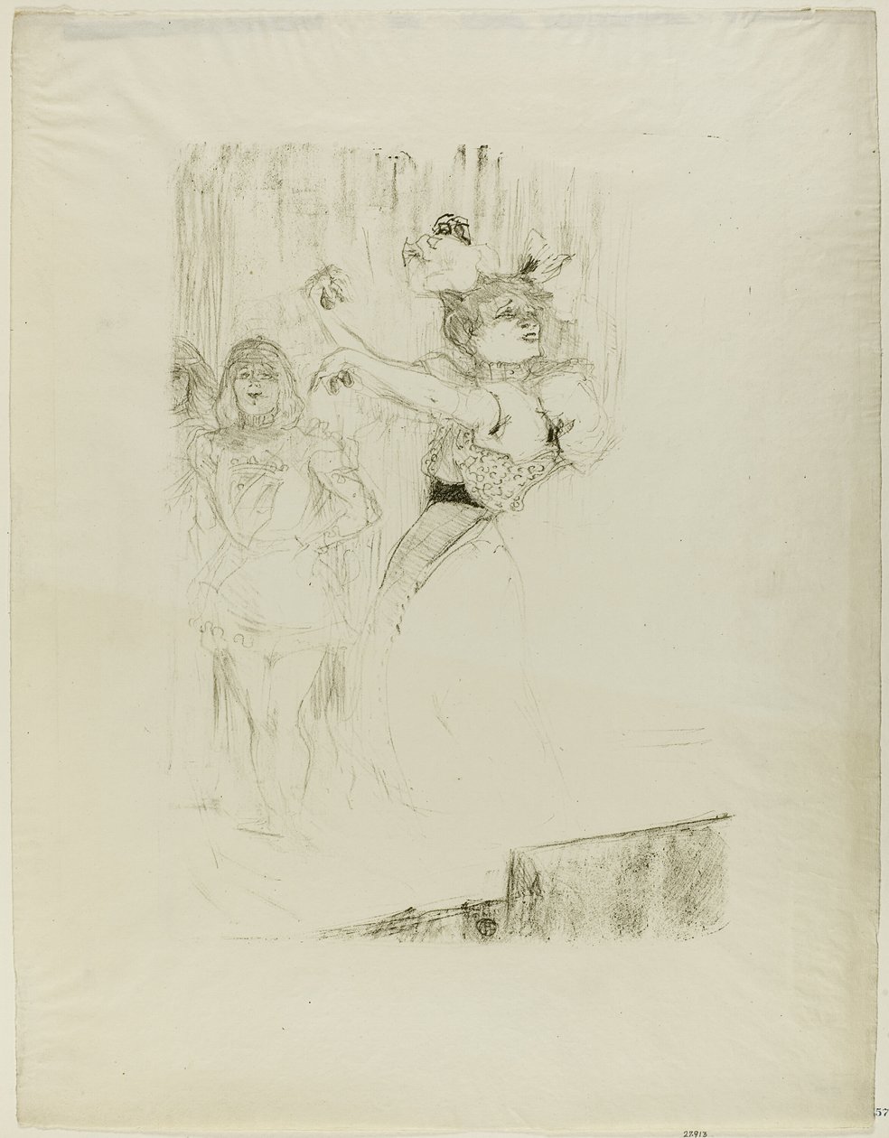Lender danst de bolero in Chilpéric door Henri de Toulouse Lautrec