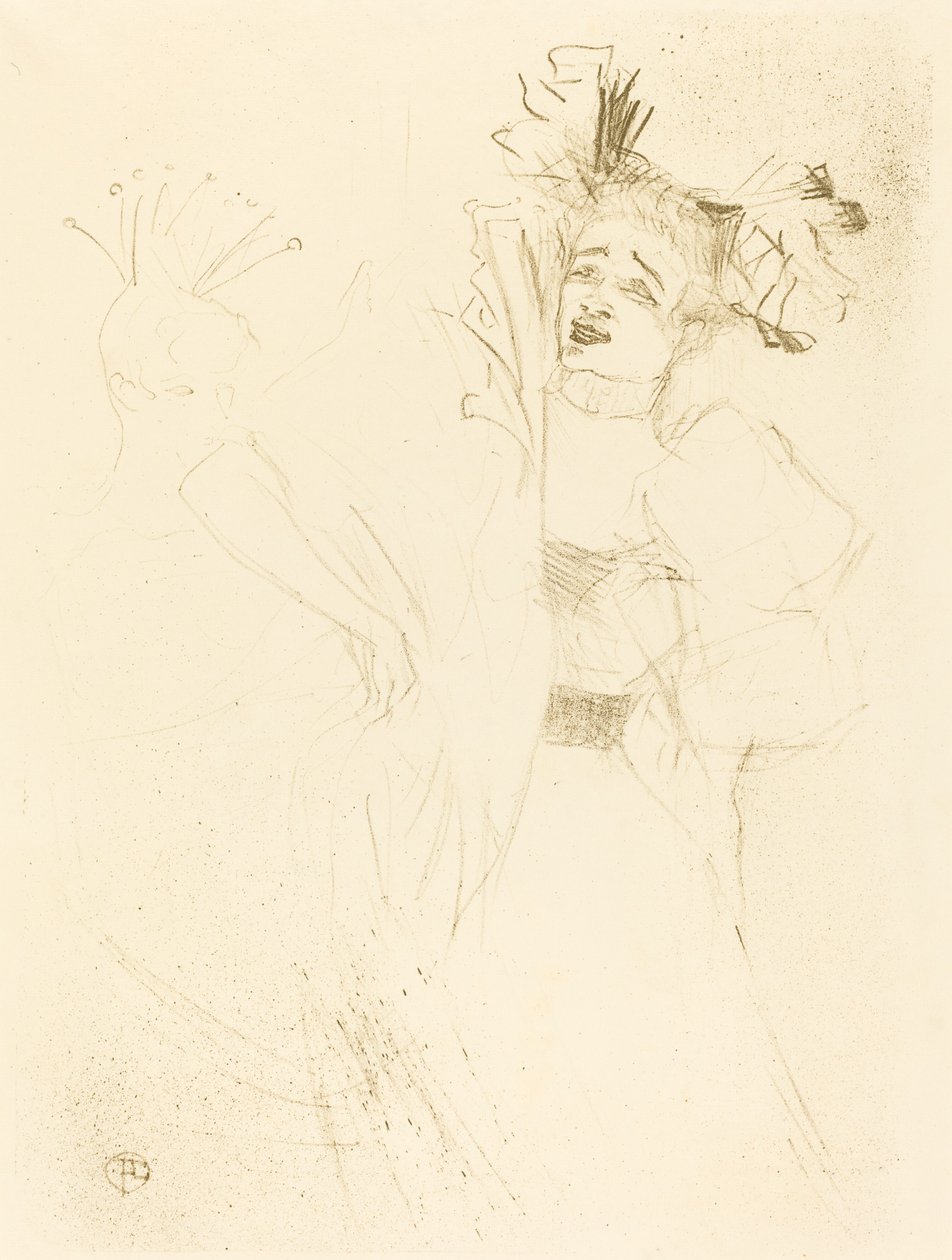 Lender van Voor in "Chilperic" door Henri de Toulouse Lautrec