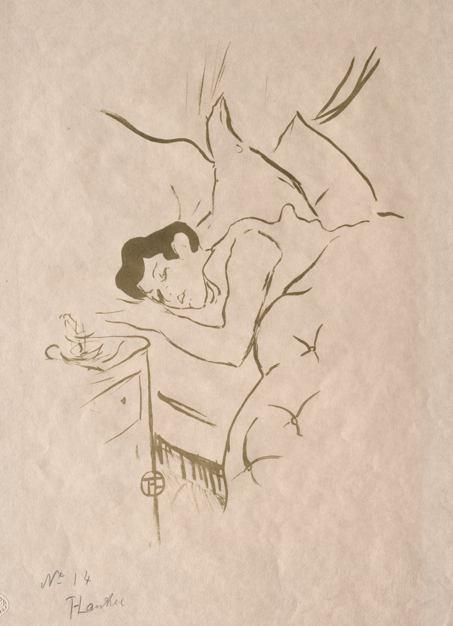 Les Vieilles histoires: Ta Bouche door Henri de Toulouse Lautrec