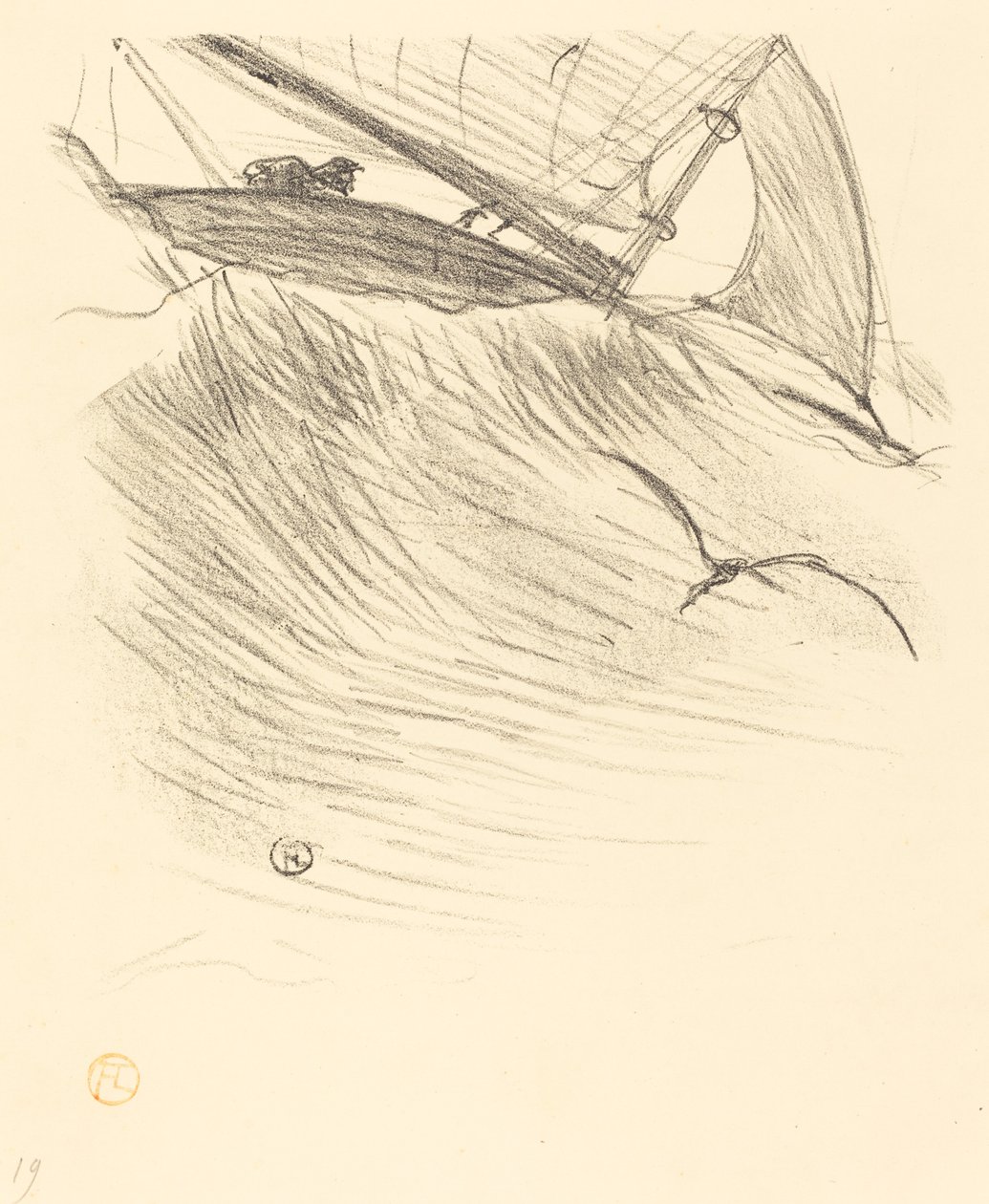 De Zeezwaluwen, 1895 door Henri de Toulouse-Lautrec