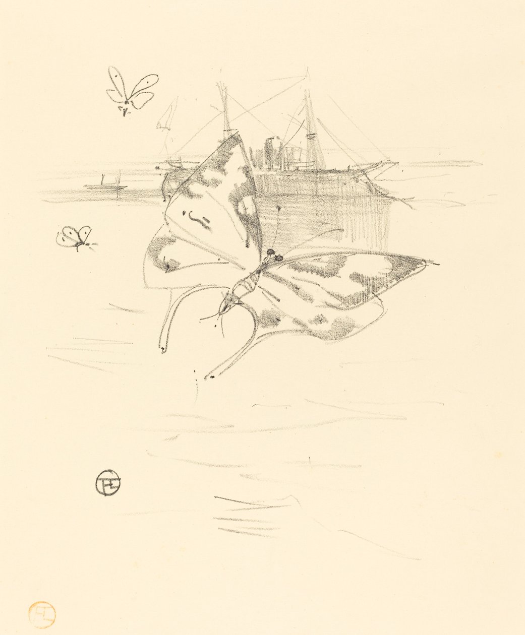De Vlinders door Henri de Toulouse Lautrec