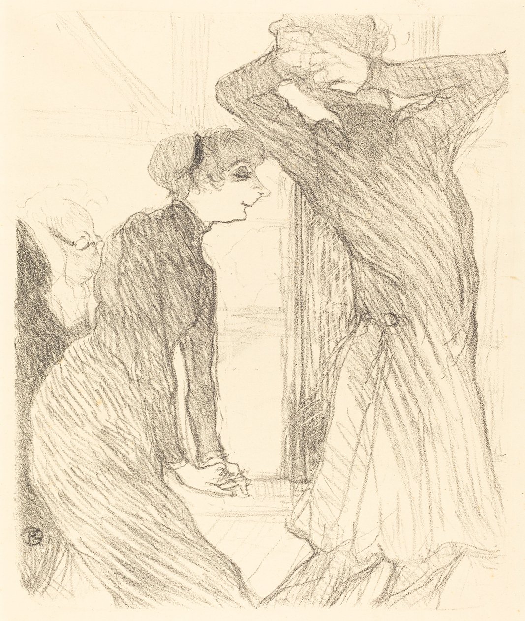 Lugne Poe en Baldy in "Au-dessus des forces humaines" door Henri de Toulouse Lautrec