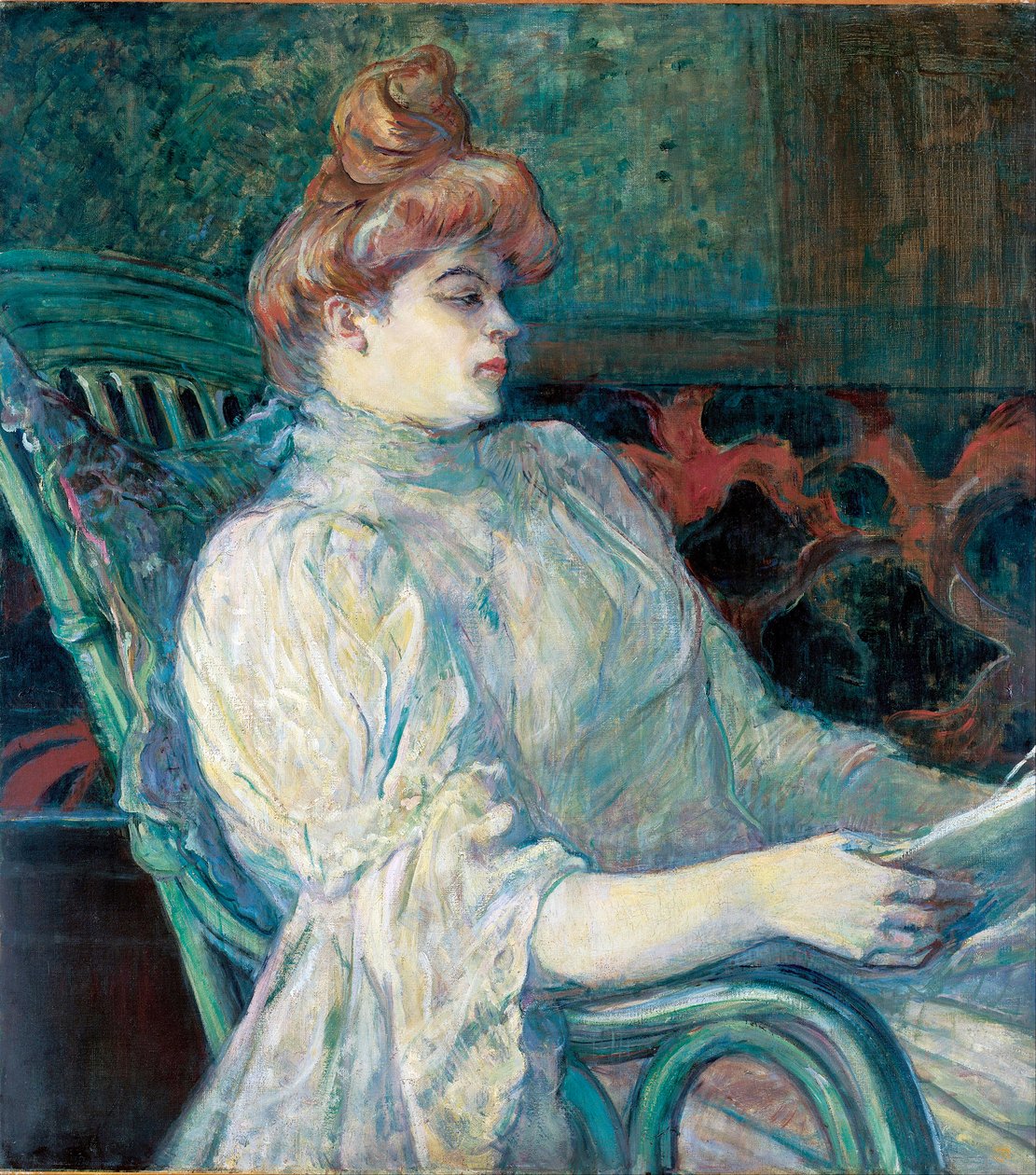 Madame Marthe X. in Bordeaux door Henri de Toulouse Lautrec