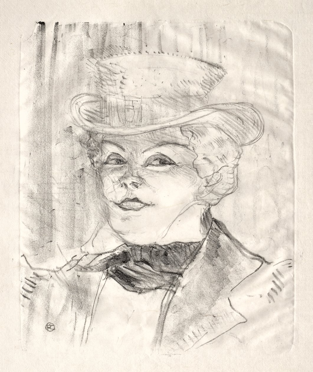 Madame Réjane door Henri de Toulouse Lautrec