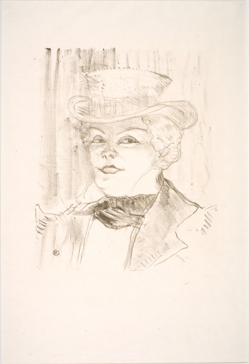 Madame Réjane door Henri de Toulouse Lautrec