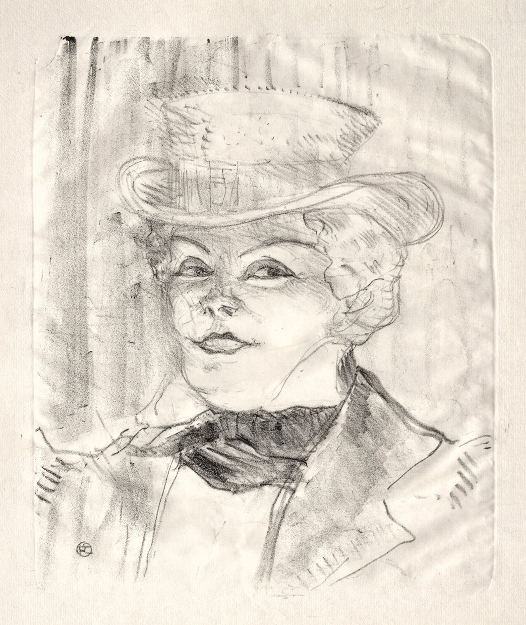 Madame Réjane, 1899 door Henri de Toulouse Lautrec