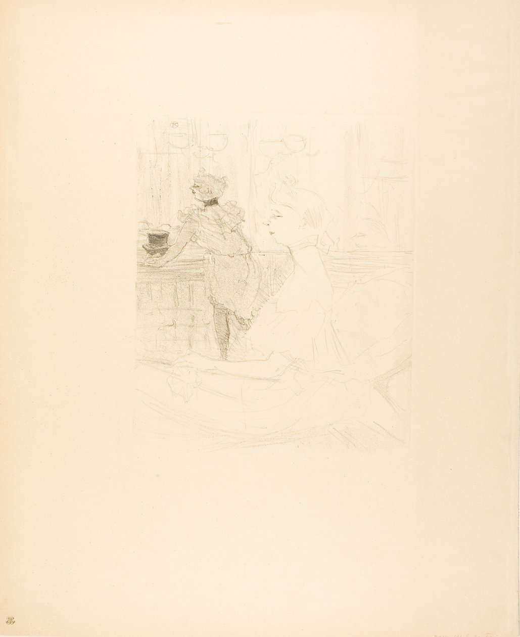 Mademoiselle Leconte door Henri de Toulouse Lautrec